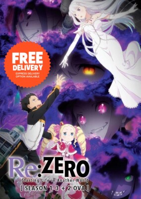 DVD Anime Re:ZERO Starting Life in Another World TV Season 1-3 + 2 OVA Eng Dub