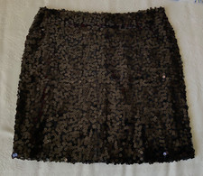Minigonna nera con paillettes come nuova