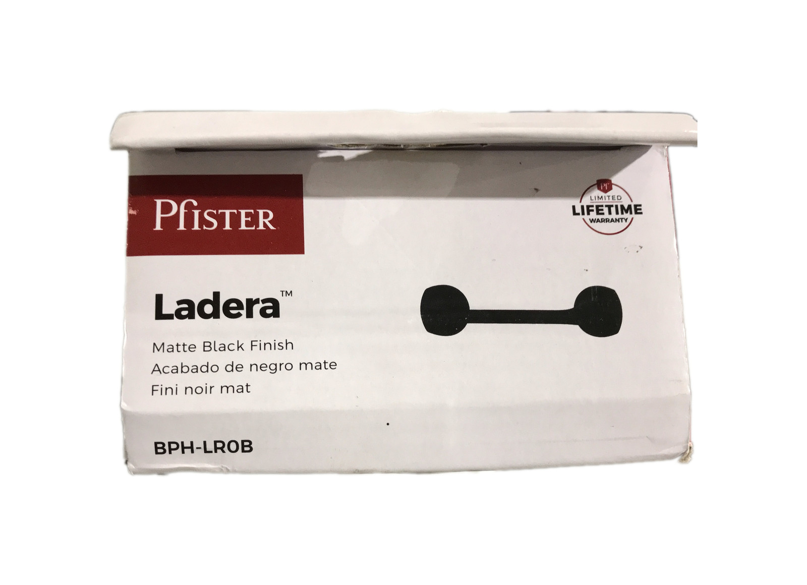 Pfister Ladera BPH-LR0B Toilet Paper Holder in Matte Black Finish