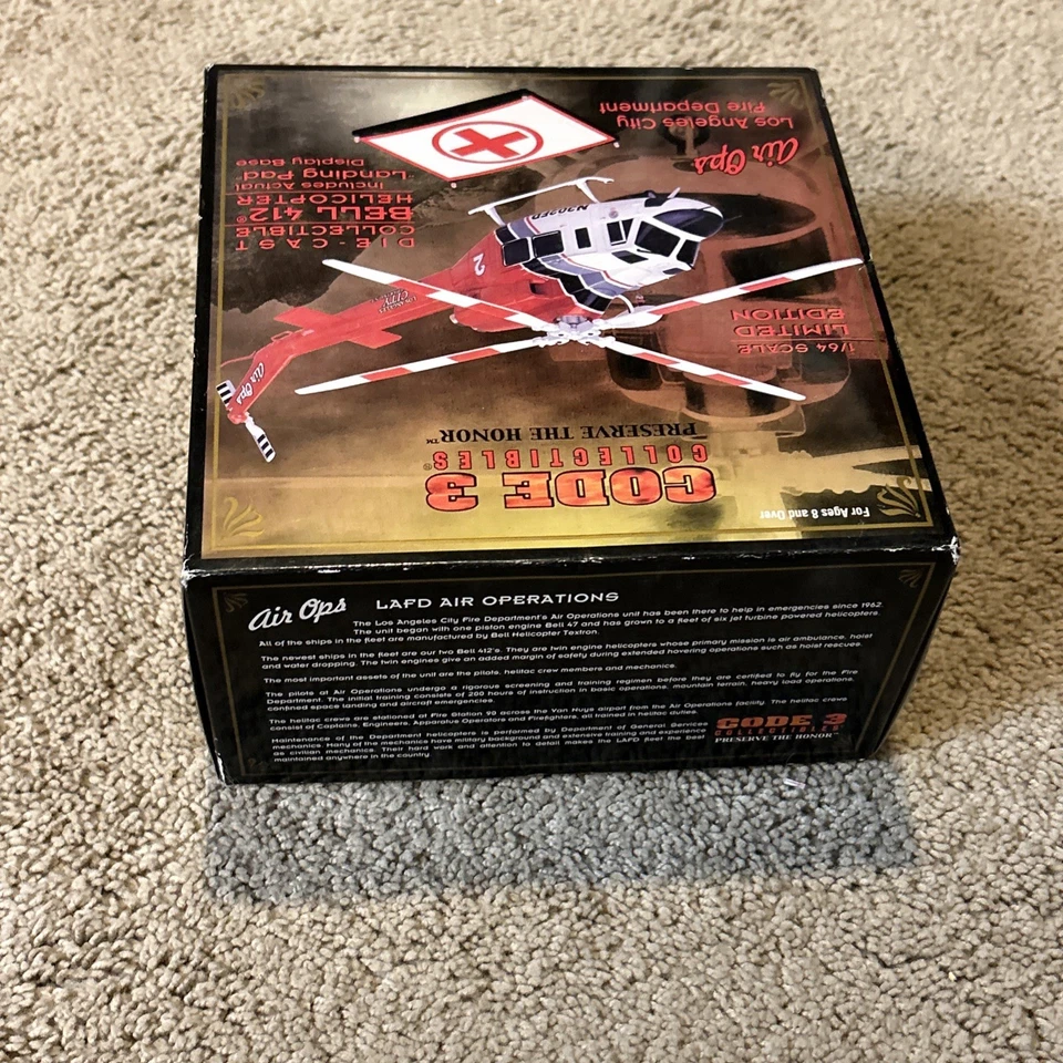 660 code3 1/64 L.A. CITY BELL 412 HELICOPTER Helicopter Doctor Helicopter Model - Image 3 of 4