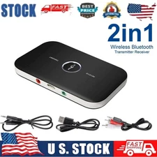 5.0 Bluetooth Wireless Car Transmitter AUX Receiver Adapter USB Charger