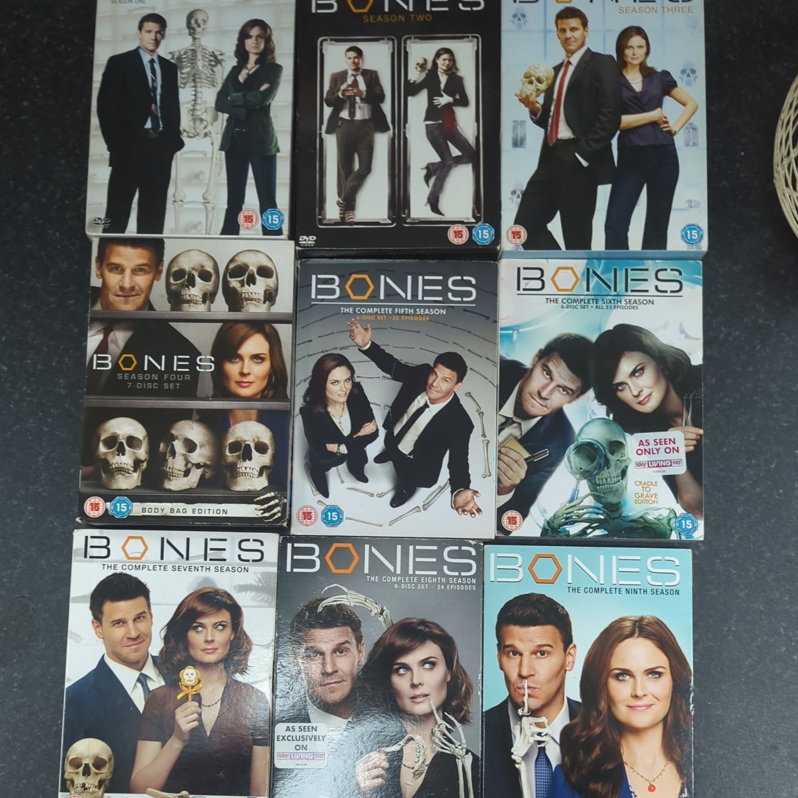 Bones complete collection 1-9. Dvd. region 2