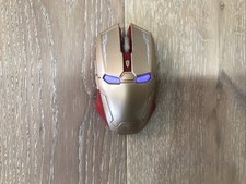 Ironman Mouse For Computer Eyes Light Up Great Condition