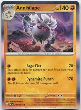 Annihilape 047/091 Rare Paldean Fates Pokemon Holo NM