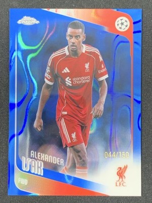 Alexander Isak 2025-26 Topps Chrome UCC Blue Lava Refractor Base /150 #116