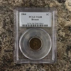1864 Indian Head Small Cent 1C PCGS VG08 Bronze BN, Philadelphia