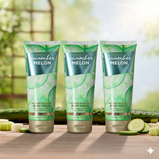 Bath Body Works - Cucumber Melon Hydration Body Cream 8 oz 3 Pack
