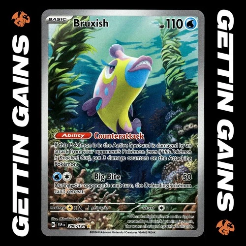 Bruxish - 200/191 - Illustration Rare - Surging Sparks - Pokemon Card - NM/M
