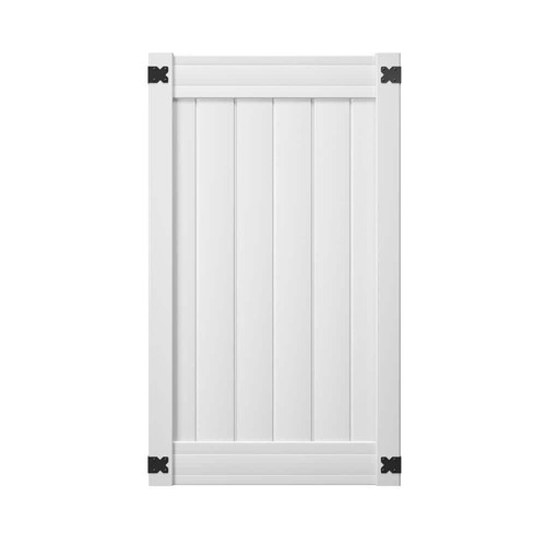 Veranda White Vinyl Fence Gate Kit