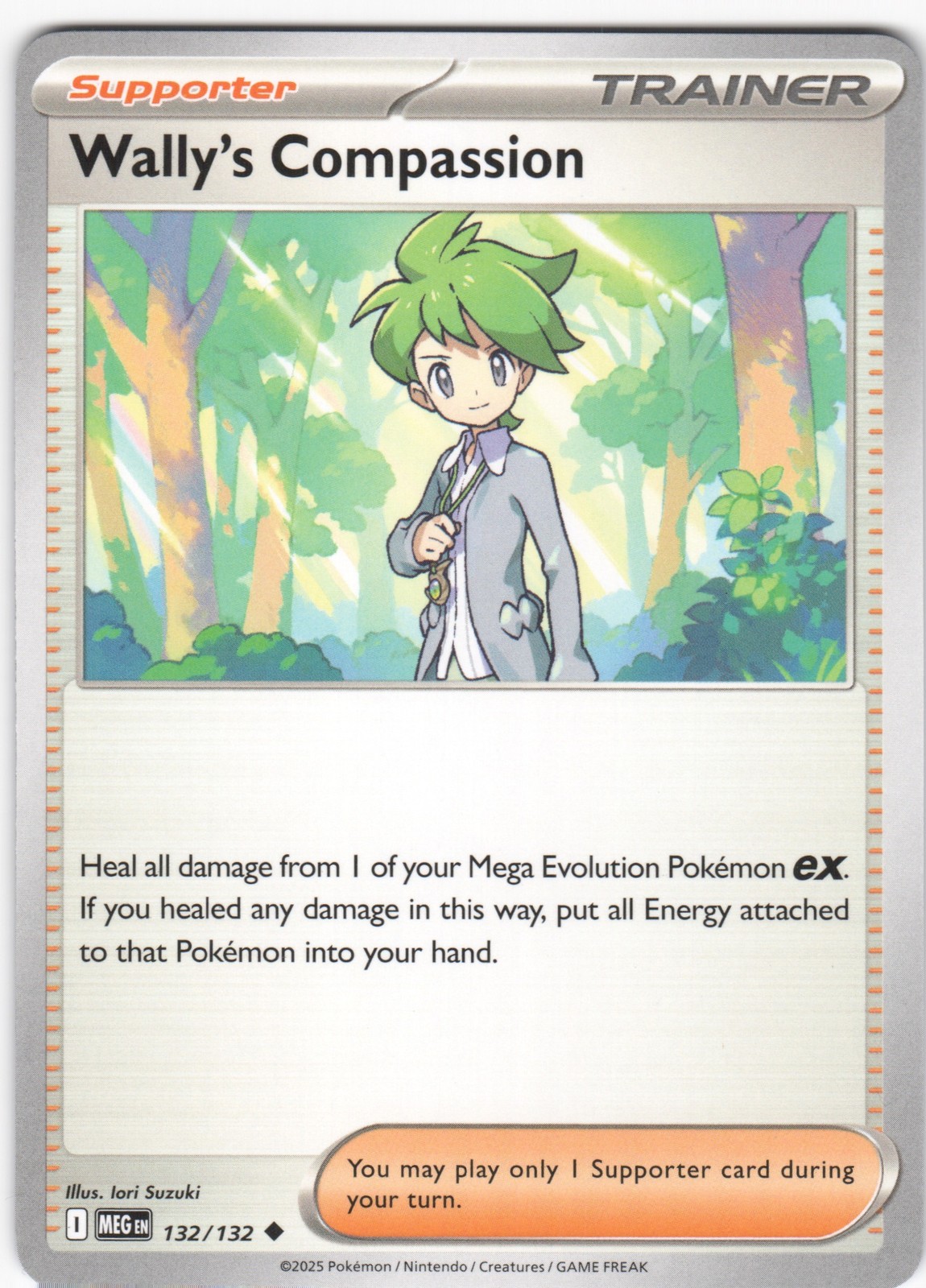 Wally's Compassion 132/132 Uncommon Mega Evolution Pokemon NM