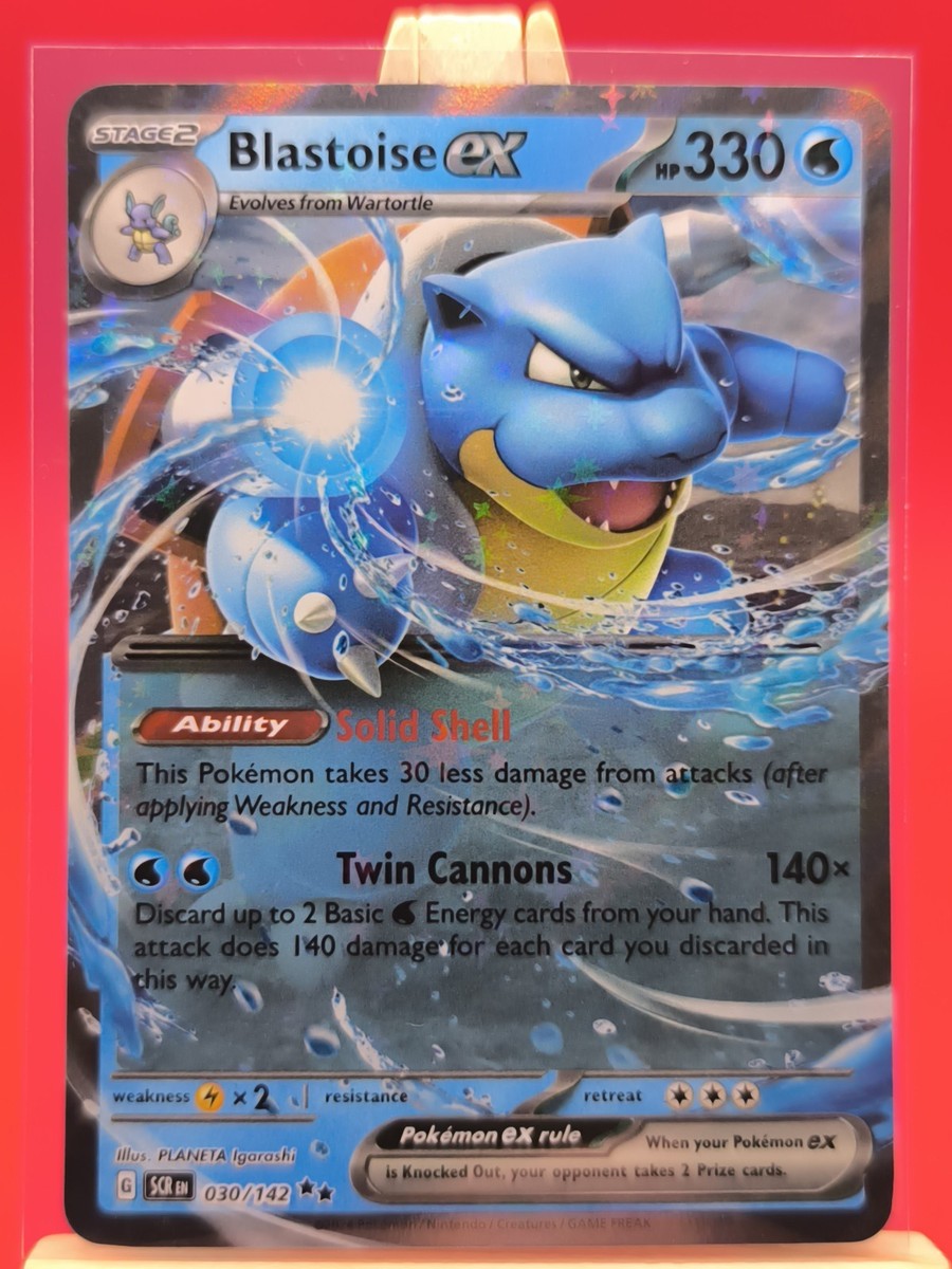Blastoise ex 030/142 Stellar Crown Ultra Rare Holo Promo Pokemon