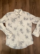 Ted Baker 5 Men  s London Performance Stretch Floral Pinstripe Slim Fit Shirt XL