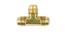T2-10 Flare Tee 5/8 Brass Fitting LP Propane Natural Gas HVAC Plumbing Adapter