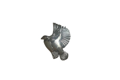 VINTAGE LAUREL BURCH TWO TURTLE DOVES BROOCH PIN LAPEL