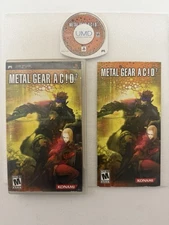2006 Metal Gear Acid 2 (Sony PSP) Game w/ Case & Manual - No Glasses - TESTED