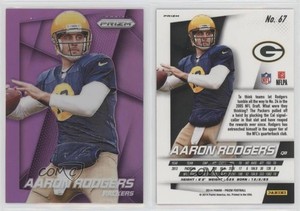 2014 Panini Prizm Purple Prizm Aaron Rodgers #67
