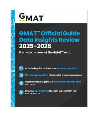 GMAT Official Guide Data Insights Review 2025-2026: Book + Online Question Bank:
