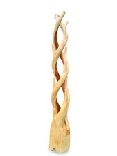 Large Wooden Coat Stand - Suar Wood Tree Design 190cm - Double Twist