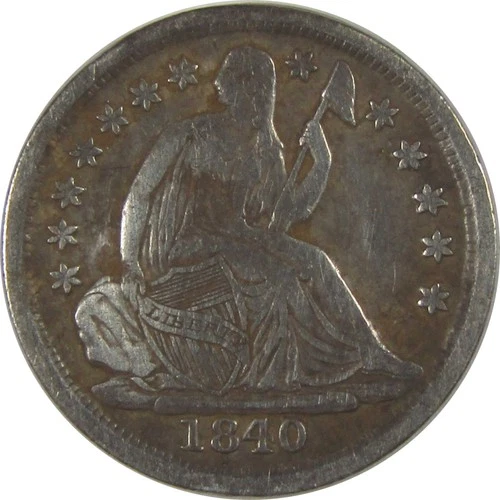 1840 O No Drapery Seated Liberty Half Dime VF Details SKU:CPC0959