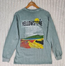 Pacsun Los Angeles Yellowstone NTL Park Long Sleeve Multicolor Graphic Shirt Sm