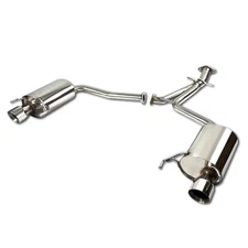 Fit 06-13 Lexus IS250 IS350 Sedan Axle-Back Exhaust w/Dual 3.75"OD Muffler Tip