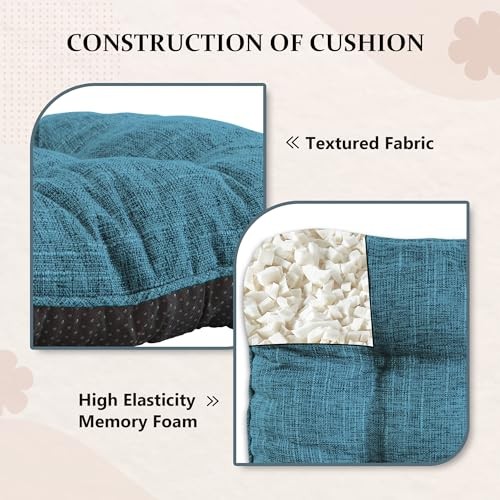 Chair Cushions for Dining Chairs Set of 4,Tufted Indoor 4 Pack Navy Blue - Bild 3 von 7