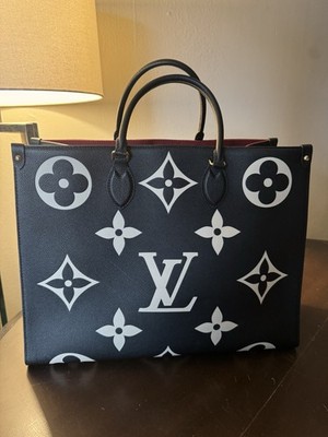 Louis Vuitton OnTheGo MM Empreinte Black Beige Large Tote