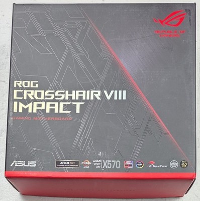 ASUS ROG Crosshair VIII Impact AM4 AMD X570 DDR4 Mini-DTX Gaming Motherboard