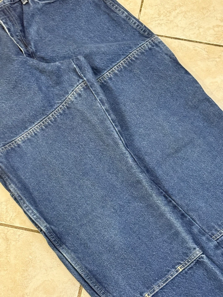 Jeans masculino Dickies Y2k denim joelho duplo carpinteiro tamanho 34x30 - Imagem 2 de 4