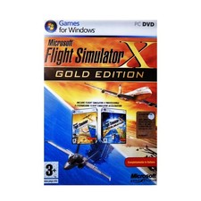 PC DVD-ROM Microsoft Flight Simulator X Gold Edition 3+ ITALIANO Simulatore Volo