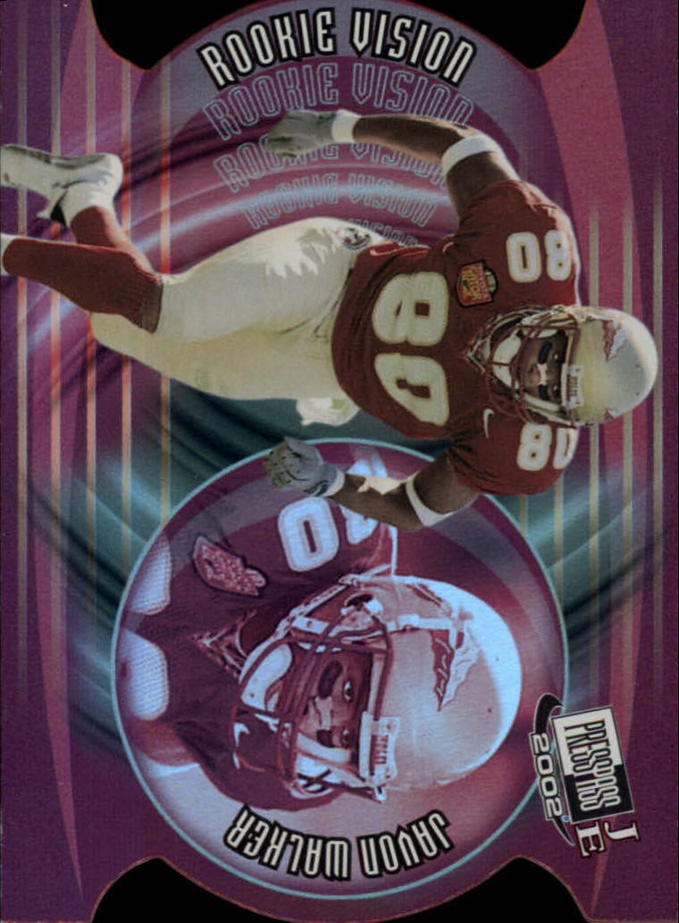 2002 Press Pass JE Rookie Vision #RV12 Javon Walker - FB