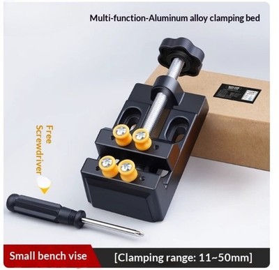 Aluminum Alloy Drilling Fixture for Craft Workbench Clamps Peach Pit Pearl Small