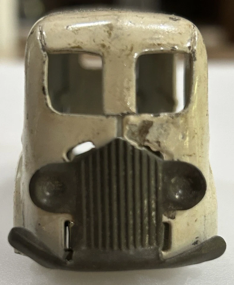 Camión de reparto vintage 1938 Marx White Milk camión acero prensado Foto 2 de 4