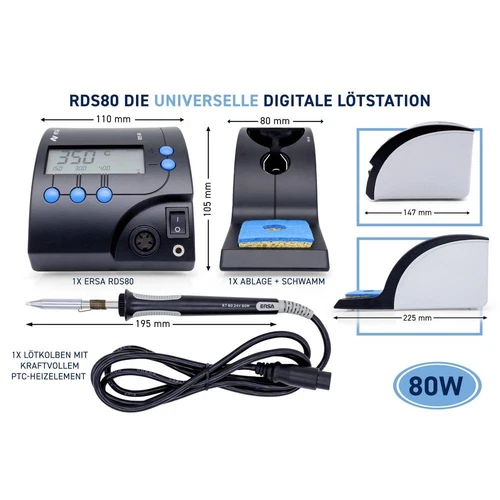 Ersa RDS 80 Lötstation digital 80 W +150 - +450 °C