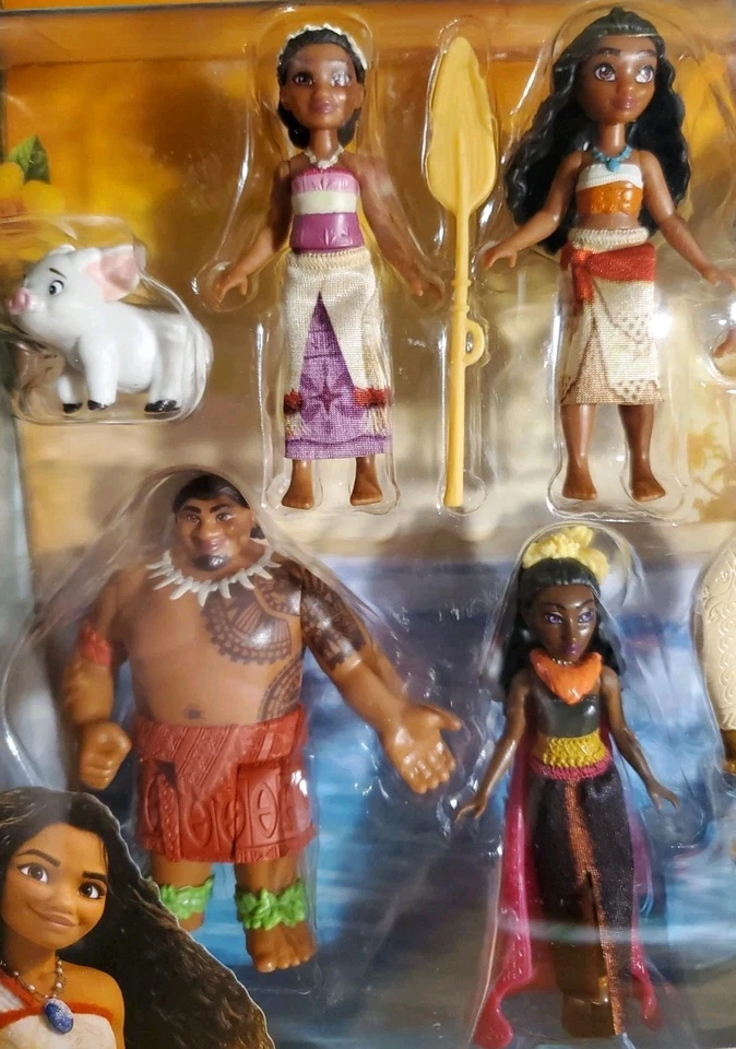 Disney Moana 2 Moana's Adventure Set con 7 pequeñas figuras de acción y accesorios Foto 2 de 4