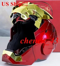 US Now!!! Autoking Iron Man Helmet MK5 1/1 Voice-controll Mask Transform Cosplay