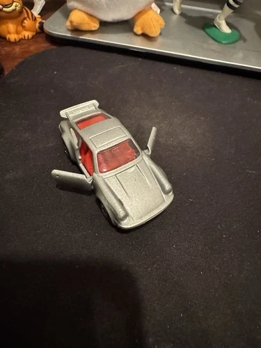 Lesney Matchbox SF #3 Porsche Turbo, silver body, black base, red  interior