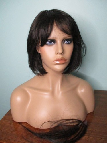 12" dark brown BOB Vanessa WIG - DAMAGED - PARTS INCLUDED