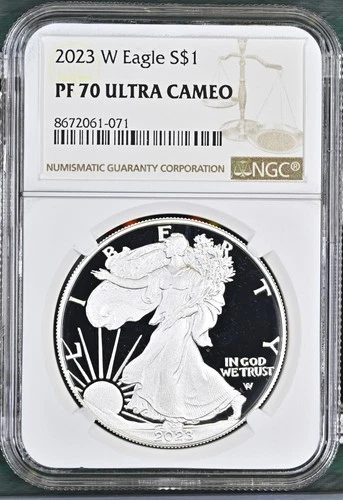 2023 Proof Silver Eagle NGC PF-70 ULTRA CAMEO -071
