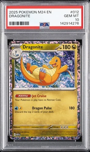 2025 POKEMON M24 EN-MCDONALD'S COLLECTION #012 DRAGONITE PSA 10