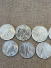 1923 & 1924 Peace Silver Dollar Lot - $1 Circulated US Coins, 0.9 Fine Silver