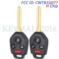 2 Cwtb1g077 H Remote Key Fob For Subaru Ascent Crosstrek Impreza Legacy Outback