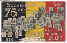 CE-BFP1-0797-BELGIQUE - Souvenir du 75e anniversaire de l'indépendance belge