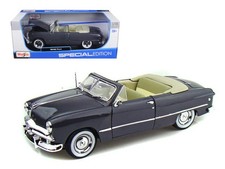 1949 Ford Convertible Gray 118 Diecast Model Car By Maisto 1949 Ford Convertible Gray 118 Diecast Model Car By Maisto