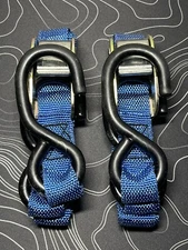 WPS 29-1003 POWERSPORTS 2 PACK OF 5' 8" 2400lb BLUE TIE DOWNS