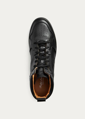 Ralph Lauren Purple Label Jaemyn Streetwear Calf Suede Leather