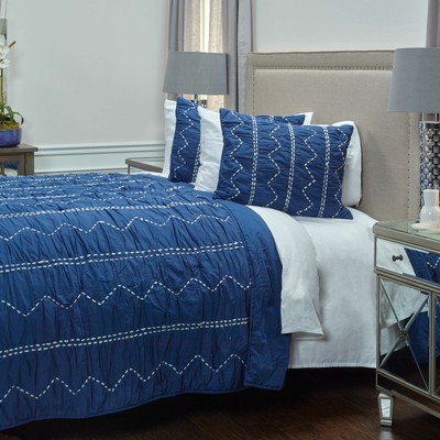 Rizzy Home Gemma Sham Indigo