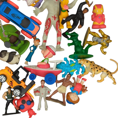 Lotto rivenditori sacchetti piccoli giocattoli sfusi Disney, DC, Funko Mattel ecc 1 libbra 5 oz - Foto 4 di 6