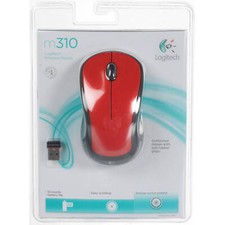 Logitech M310 Wireless Mouse Glossy Red 910-002486