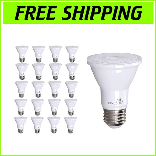 20-Pack Dimmable LED Light Bulbs, 5.5W = 75W, Soft White 3000K, Flicker-Free